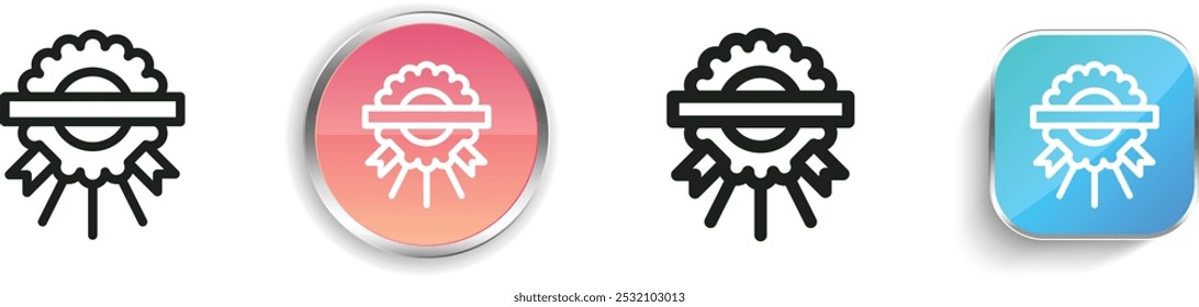flower bouquet icon. Thin Linear, Regular and Button Style Design Isolated On White Background