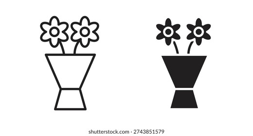 Flower bouquet icon vector. EPS 10 editable vector bundle