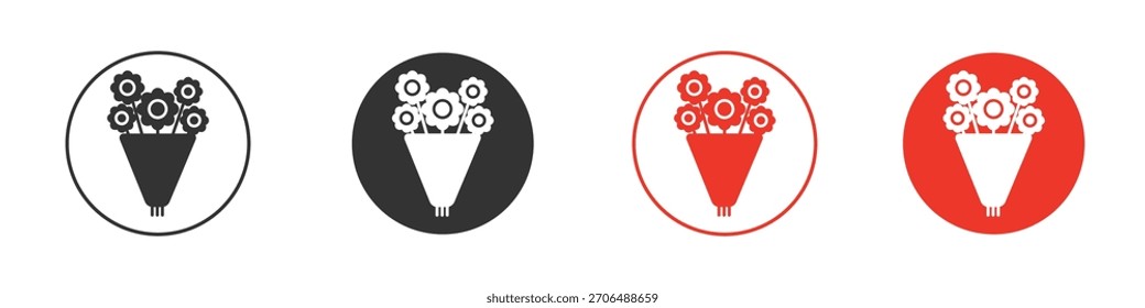 Flower bouquet icon. web vector design