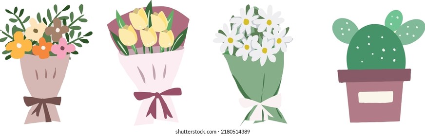 FLOWER BOUQUET NATURE PLANT FLORA CACTUS