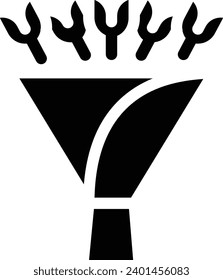 Blumenstrauß, einzelnes Vektorsymbol