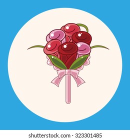 flower bouquet theme elements