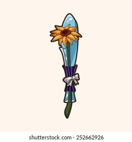 flower bouquet theme elements vector,eps
