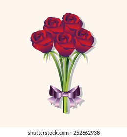 flower bouquet theme elements vector,eps