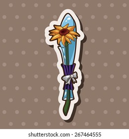 flower bouquet theme elements vector,eps