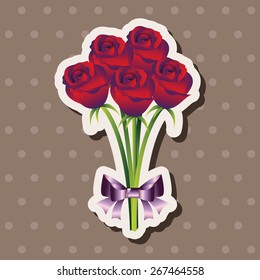 flower bouquet theme elements vector,eps