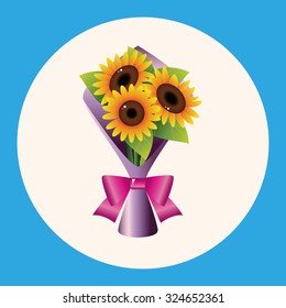 flower bouquet theme elements vector,eps