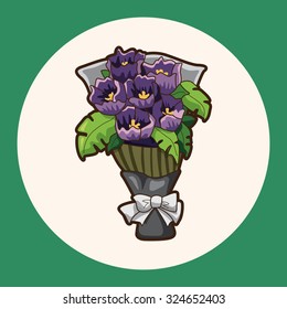 flower bouquet theme elements vector,eps