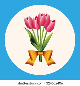flower bouquet theme elements vector,eps