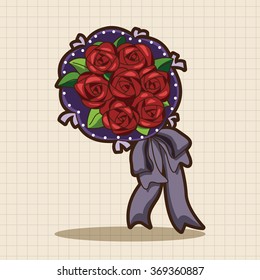 flower bouquet theme elements vector,eps