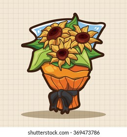 flower bouquet theme elements vector,eps