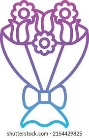 Flower Bouquet vector icon. Can be used for printing, mobile and web applications.