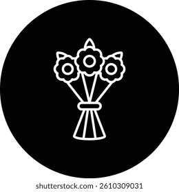 Flower Bouquet vector icon. Can be used for printing, mobile and web applications.