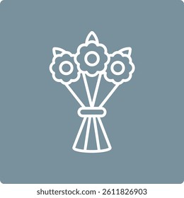 Flower Bouquet vector icon. Can be used for printing, mobile and web applications.