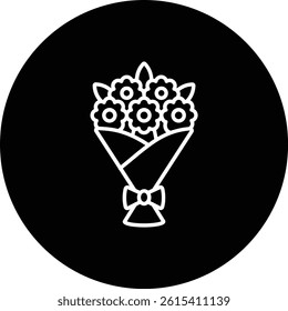 Flower Bouquet vector icon. Can be used for printing, mobile and web applications.
