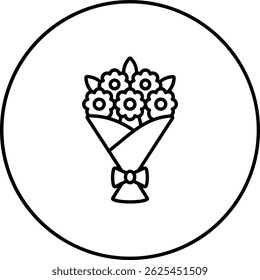 Flower Bouquet vector icon. Can be used for printing, mobile and web applications.