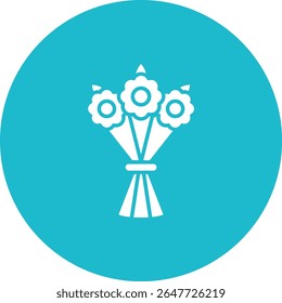 Icono de Vector de ramo de flores. Se puede utilizar para aplicaciones de impresión, móviles y de Web.