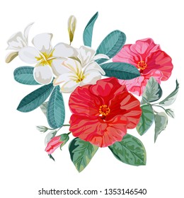 Flower bouquet vector illustration