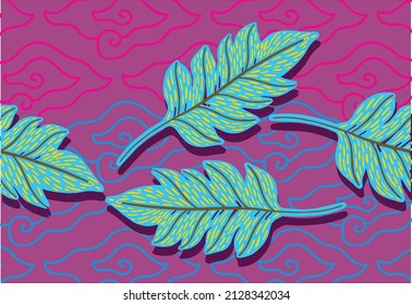 Flower bouquet vector pattern with small flowers and leaves