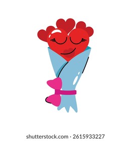 Flower Bouquet vector Sticker. Eps 10 file