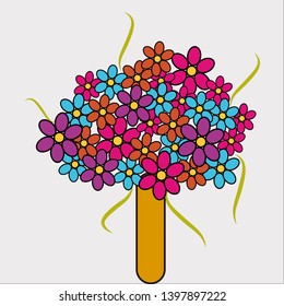 flower bouquet weeding nature color
