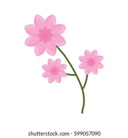 flower branch spring icon vector illustration eps 10