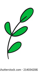 Flower Brunch Icon. Vector illustration