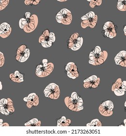 brotes de flores vector botánico patrón sin fisuras
