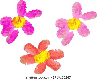 botões de flores com pétalas são uma abstração simples