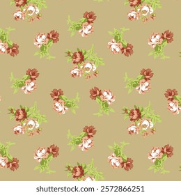 flower bunch colorful pattern design