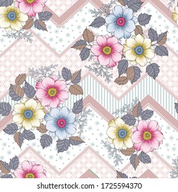 flower bunch seamless pattern 