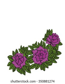 Flower  Bush isolated