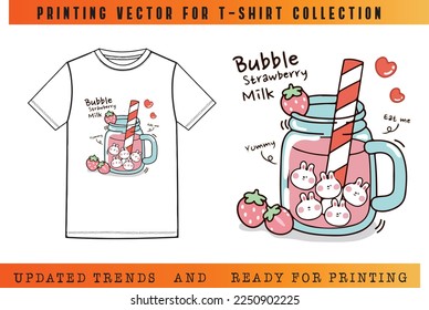 Flower and candy vector for T-shirt printing