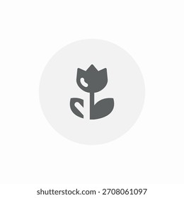 Vector de signo de icono de captura de flores