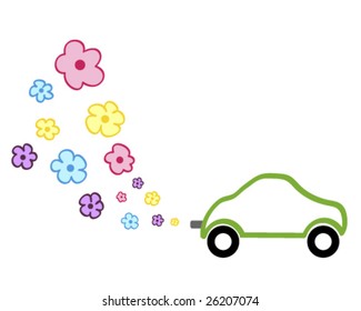 flower car