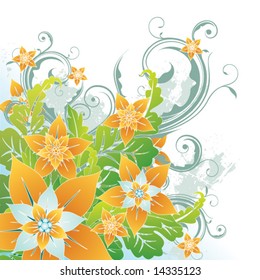 Tarjeta de flor