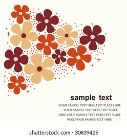 flower card design