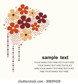 flower card design