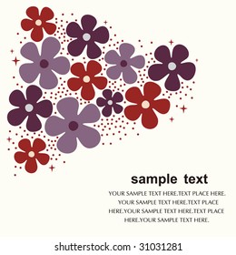 flower card design