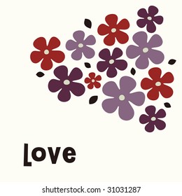 flower card design