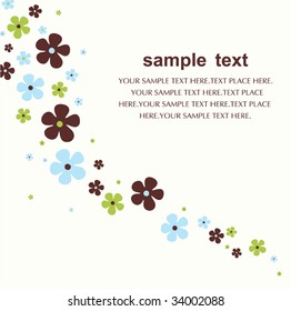 Blumenkartendesign
