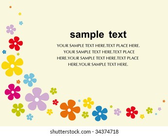 diseño de tarjeta de flores
