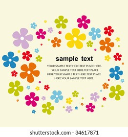 diseño de tarjeta de flores