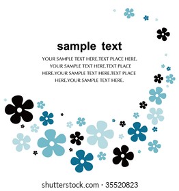 diseño de tarjeta de flores