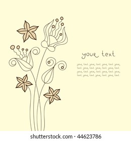 Flower Card Design