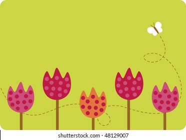 flower card design