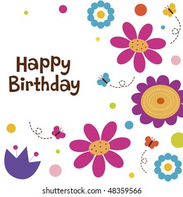 flower card design