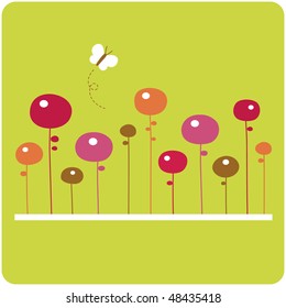 flower card design
