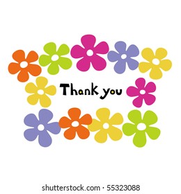 Blumenkartendesign