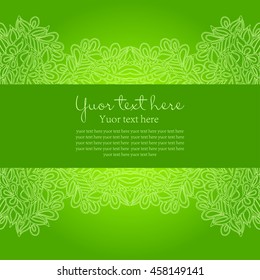 flower card green